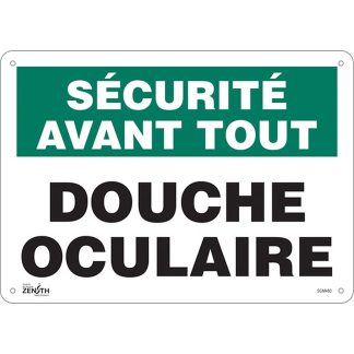 Zenith Safety Products SGM480 "Douche Oculaire" Sign