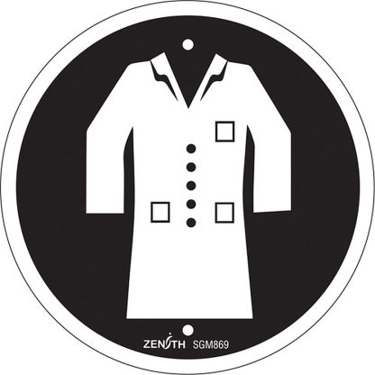 Zenith Safety Products SGM869 Lab Coat Required CSA Standard Safety Sign