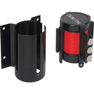 Zenith Safety Products Wall Mount Barrier with Magnetic Tape, Red & Black