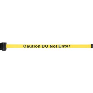 Zenith Safety Products Wall Mount Barrier with Magnetic Tape, Yellow & Black