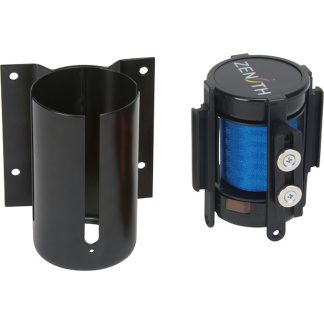 Zenith Safety Products Wall Mount Barrier with Magnetic Tape, Blue & Black