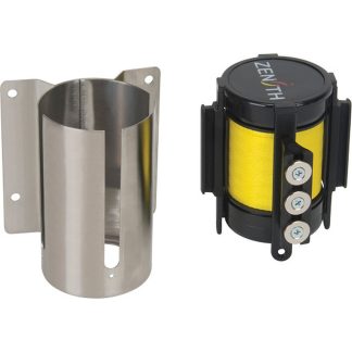 Zenith Safety Products Wall Mount Barrier with Magnetic Tape, Yellow
