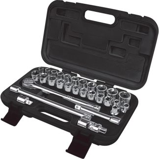 Aurora Tools SAE/Metric Socket Set, 29 Pieces