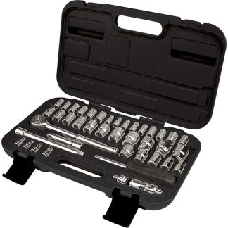 Aurora Tools 1/4" & 3/8" Drive SAE/Metric Socket Set