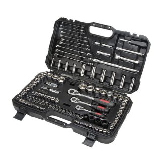 Aurora Tools 1/4", 3/8" & 1/2" Drive SAE/Metric Socket & Wrench Set