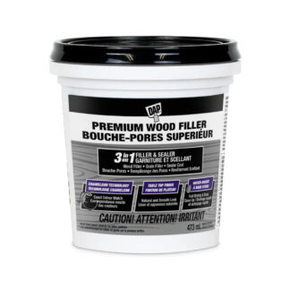 DAP 7079874889 473ml 3-in-1 Premium Wood Filler & Sealer - White