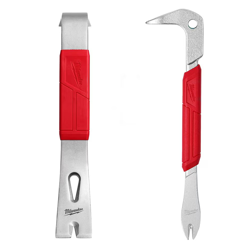 Milwaukee 48-22-9034A 12-inch Pry Bar and 9-inch Finish Nail Puller Set, 2 Pack