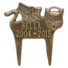 Whitehall Guardian Angel Pet Cat Memorial Lawn Plaque