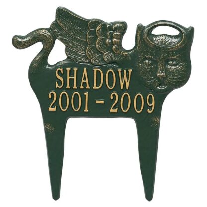 Whitehall Guardian Angel Pet Cat Memorial Lawn Plaque