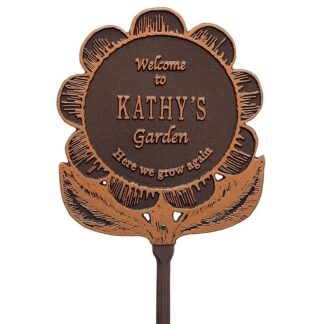 Whitehall Garden Flower Personalized Lawn Plaque