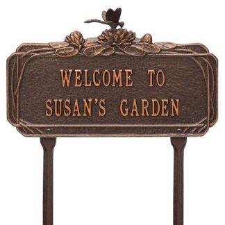 Whitehall Dragonfly Garden Personalized Lawn Plaque