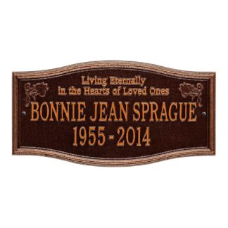 Whitehall Alexandria - Standard Wall - Two Line "Living Eternally"