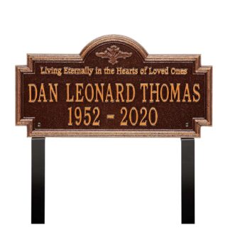 Whitehall Arlington - Standard Lawn - Two Line "Living Eternally"