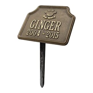 Whitehall Our Kitty Cat Memorial Personalized Lawn Plaque