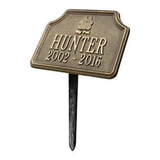 Whitehall My Pal Dog Memorial Personalized Lawn Plaque