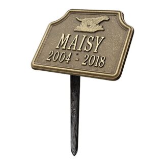 Whitehall Retriever Dog Memorial Personalized Lawn Plaque