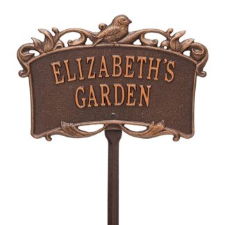 Whitehall Song Bird Garden Personalized Lawn Plaque