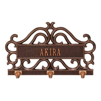 Whitehall Scroll Personalized Pet Leash Hook Plaque