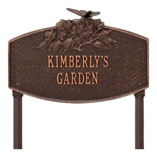 Whitehall Butterfly Blossom Garden Personalized Lawn Plaque