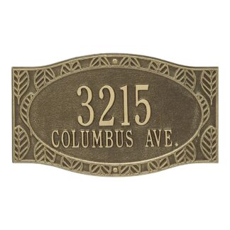 Whitehall Frond 2 Line Personalized Wall Plaque
