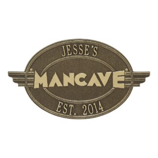 Whitehall Moderno Man Cave Personalized Plaque