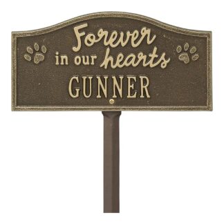 Whitehall Forever in Our Hearts Personalized Pet Memorial Yard Sign