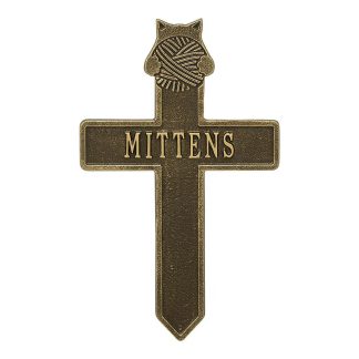 Whitehall Kitten with Yarn Personalized Memorial Cross