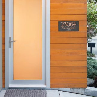 Whitehall Leslie 3-Line Personalized Etched Wall Slate Sign