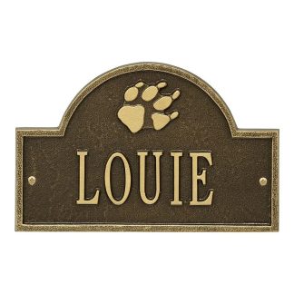 Whitehall Dog Paw Arch Mini 1-Line Personalized Wall Plaque