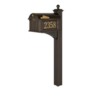 Whitehall Balmoral Mailbox Side Plaques, Monogram & Post Package