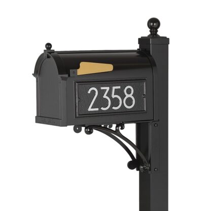 Whitehall Modern Deluxe Capitol Mailbox Post Package