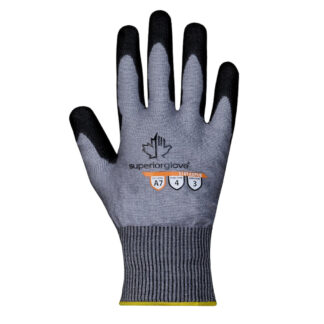 Superior Glove Works S18TAXPUE-10 TenActiv Gloves, Size 10 - Black & Grey
