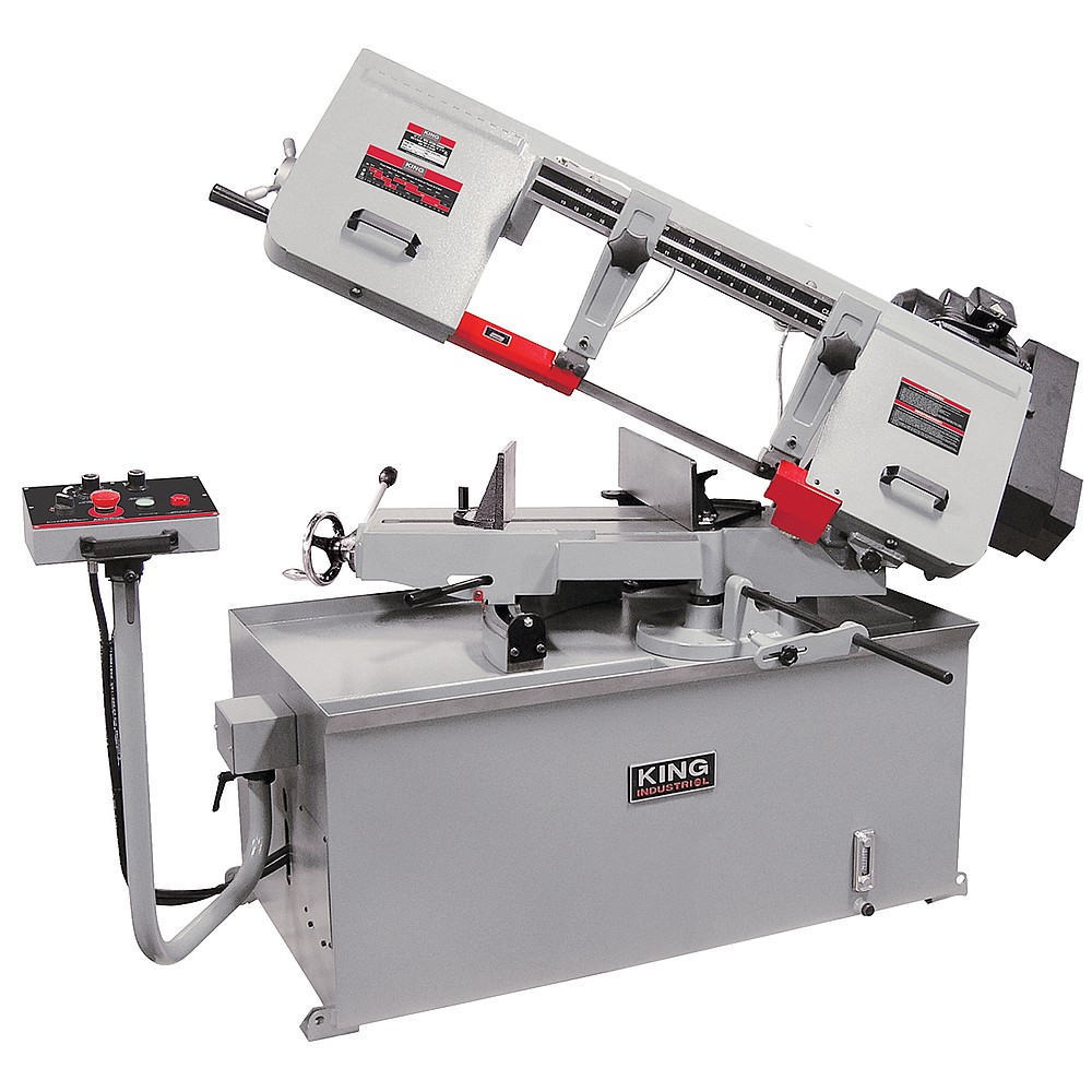 King Industrial KC-228S-V-6 10" x 18" Variable Speed Swivel Metal Bandsaw (600V,3 Phase)