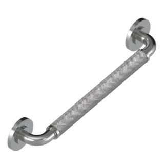 Rubinet 9GB02SNSN 24" Grab Bar with Round Flange - Satin Nickel