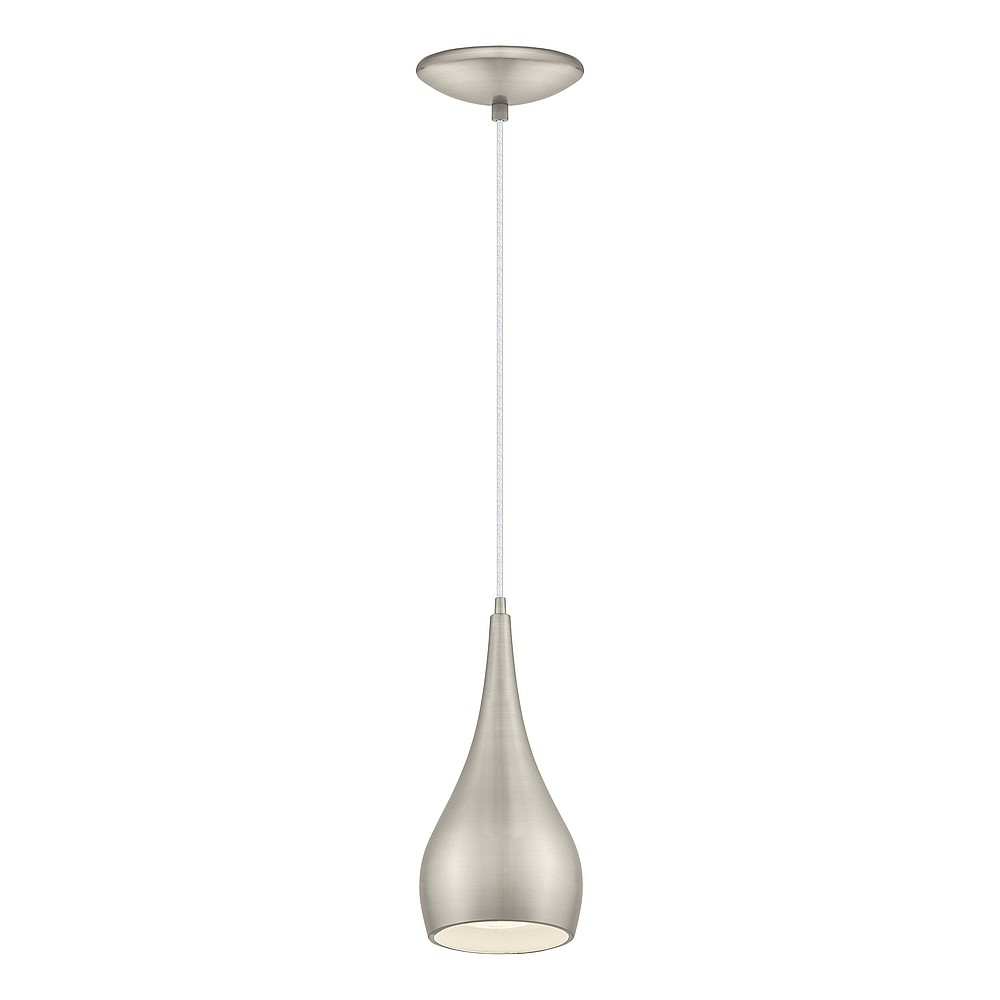 Eglo 92076A Reale Single Pendant Light, Satin Nickel