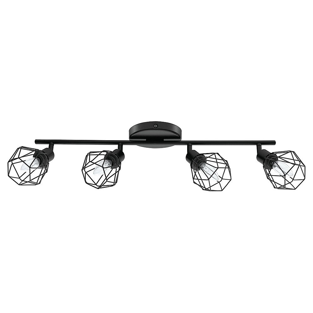 Eglo 202168A Zapata 4 Light Spot Light, Black