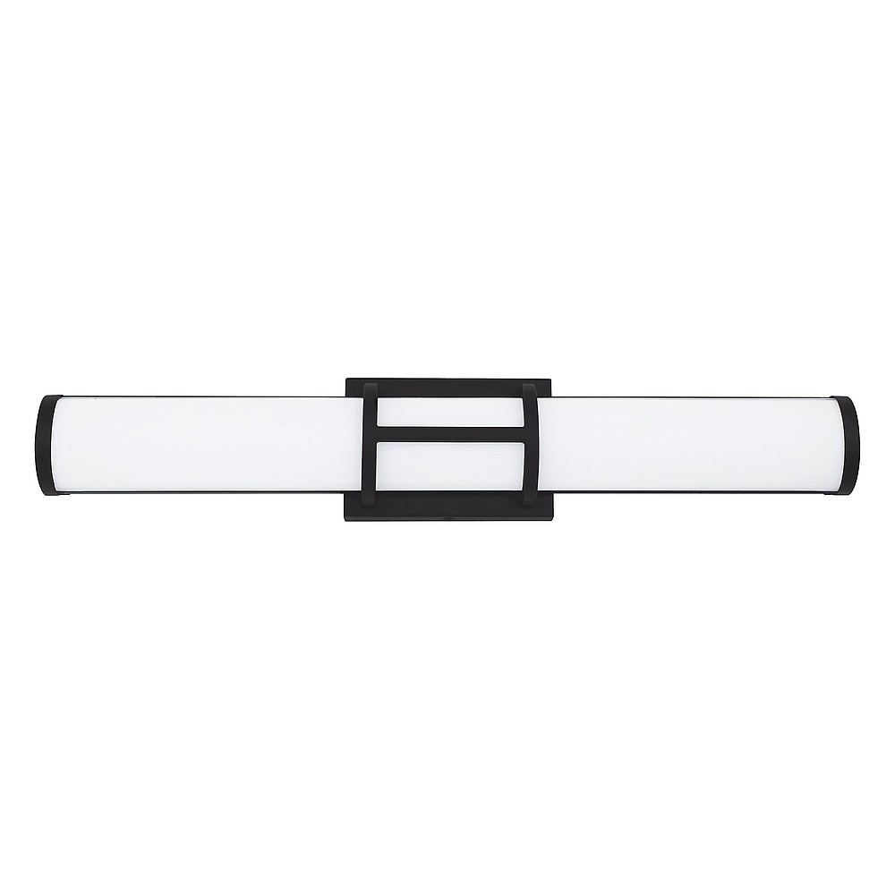 Eglo 204131A Ramaro LED Bath Vanity Wall Light, Matte Black