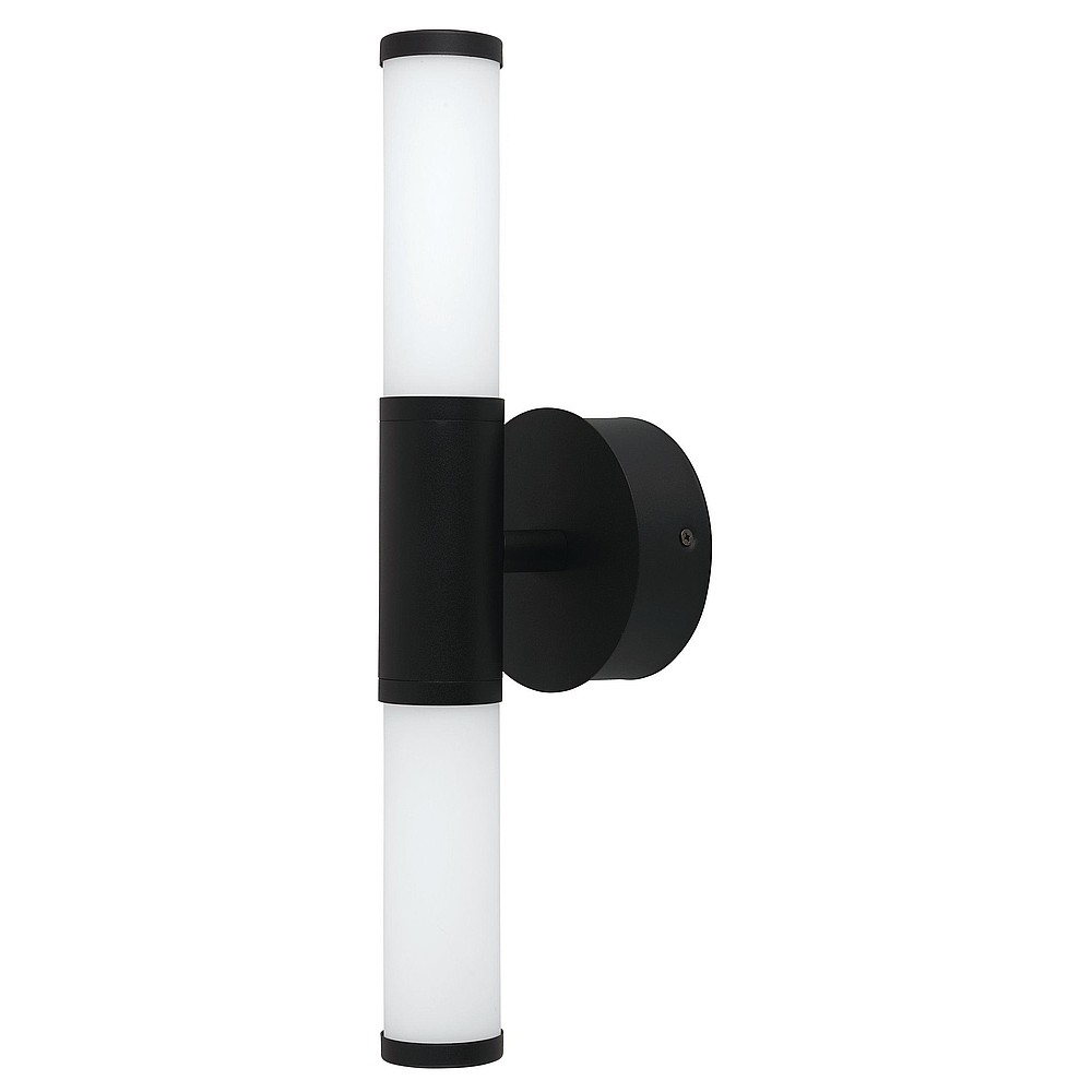Eglo 204372A Palmera 1 LED Bath Vanity Wall Light, Matte Black
