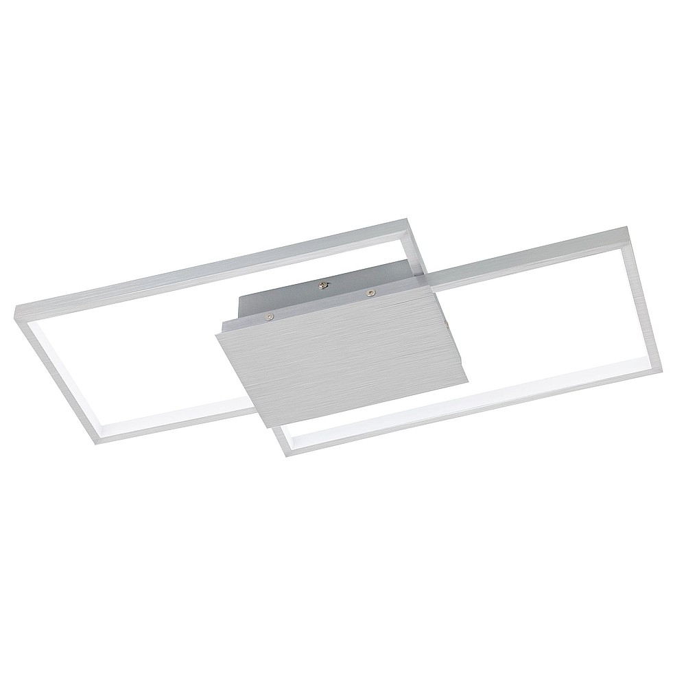 Eglo 204049A Milanius LED Flush Mount Ceiling Light, Brushed Aluminum
