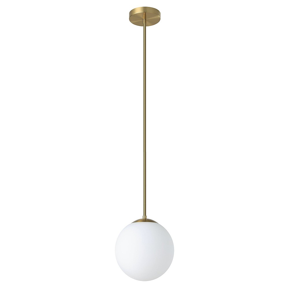 Eglo 206431A Rondo 9.84" Pendant Light, Brushed Brass