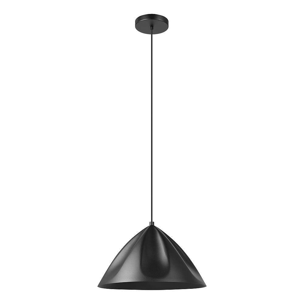 Eglo 900835A Podere 16.5" 1-Light Pendant Light, Black