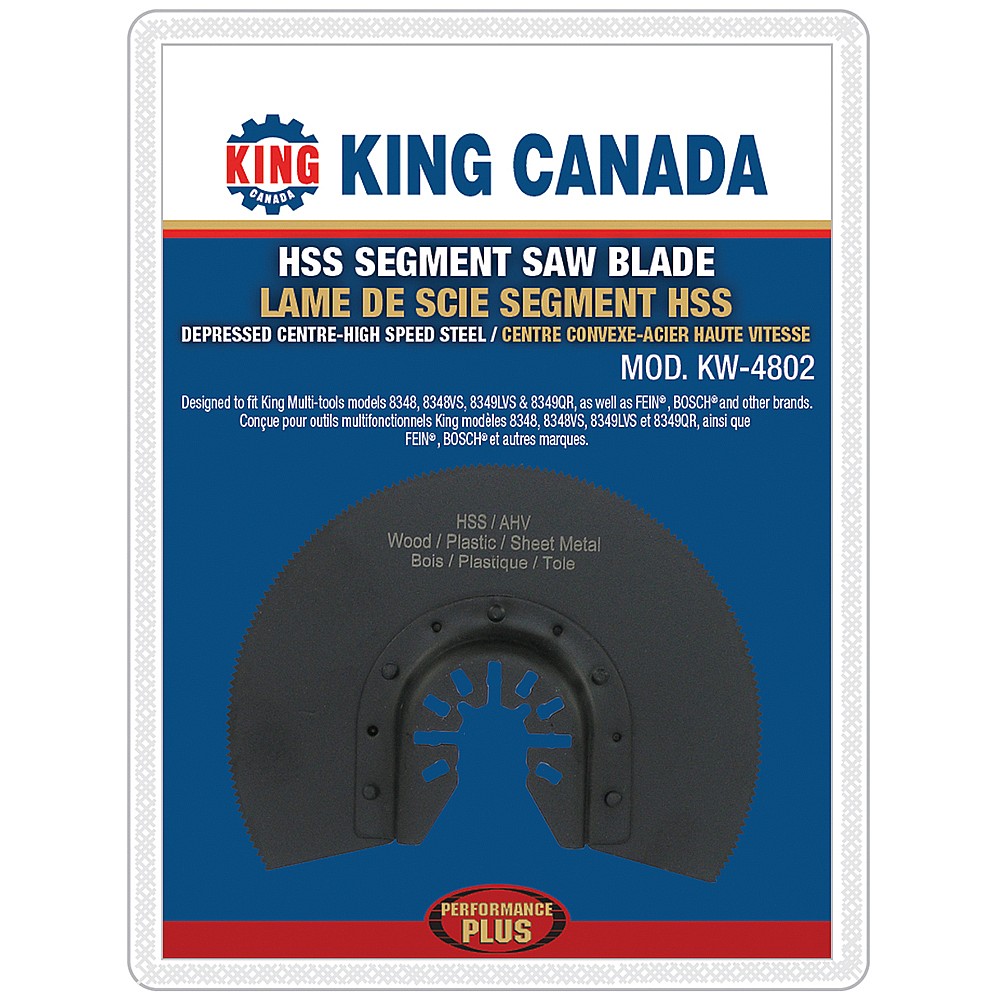 King Canada KW-4802 HSS Segment Saw Blade