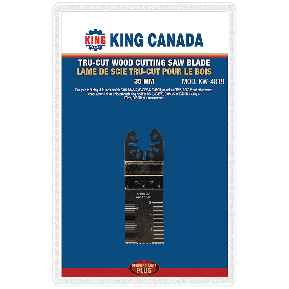 King Canada KW-4819 35mm Tru-Cut Wood Cutting Saw Blade