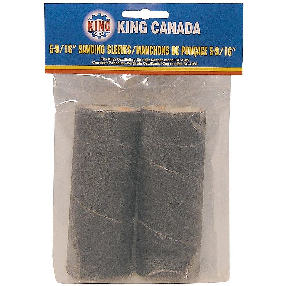 King Canada SL-515-K-120 5-9/16" x 1-1/2" 120 Grit Wood Sanding Sleeve Kit, 2 Piece