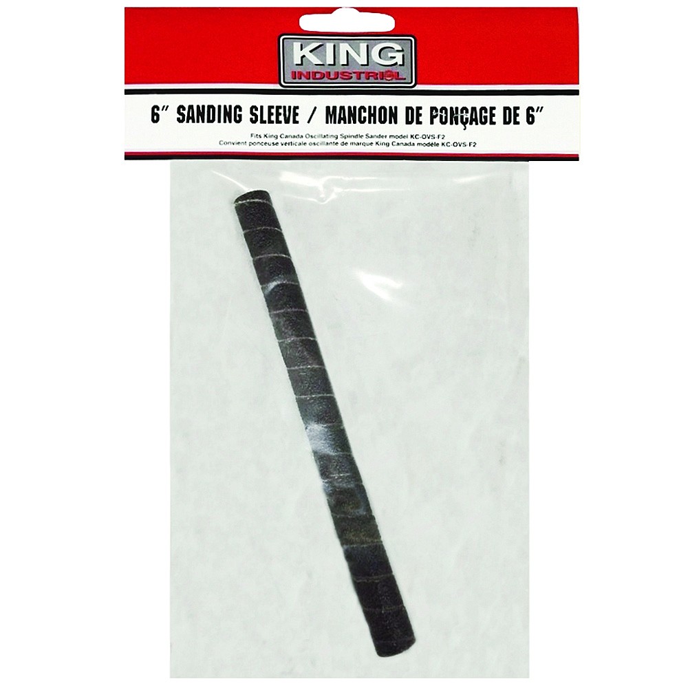 King Canada SL-612-120 6" x 1/2" 120 Grit Wood Sanding Sleeve