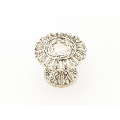 Schaub 936-WB 1-1/4" Symphony Elegance French Court Cabinet Knob, White Brass