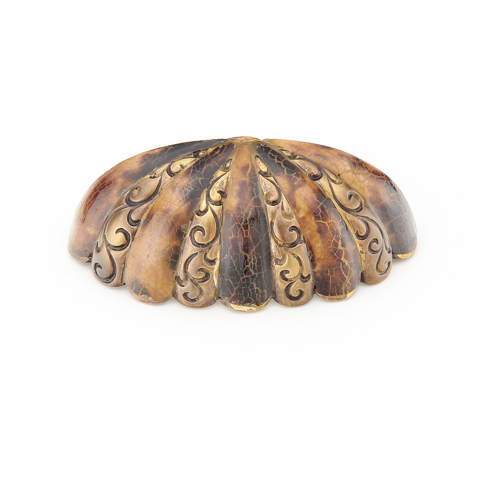 Schaub 854-PEN-ED 3" Symphony Inlays Tiger Penshell Cup Pull - Estate Dover