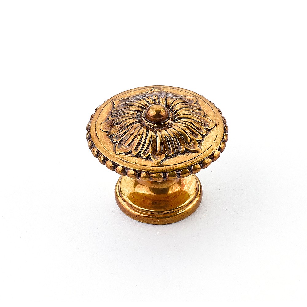 Schaub 930-PAR 1-1/4" Symphony Elegance Sonata Cabinet Knob - Paris Brass