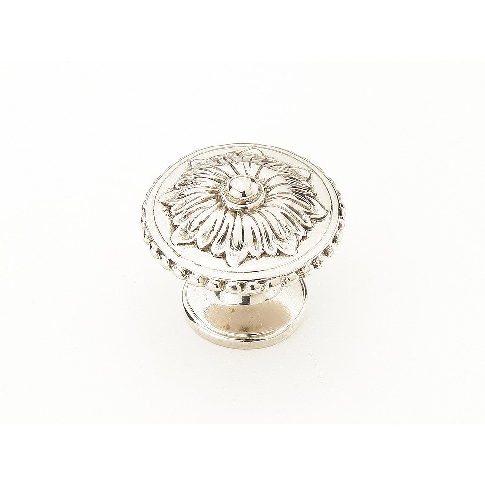 Schaub 930-WB 1-1/4" Symphony Elegance Sonata Cabinet Knob - White Brass