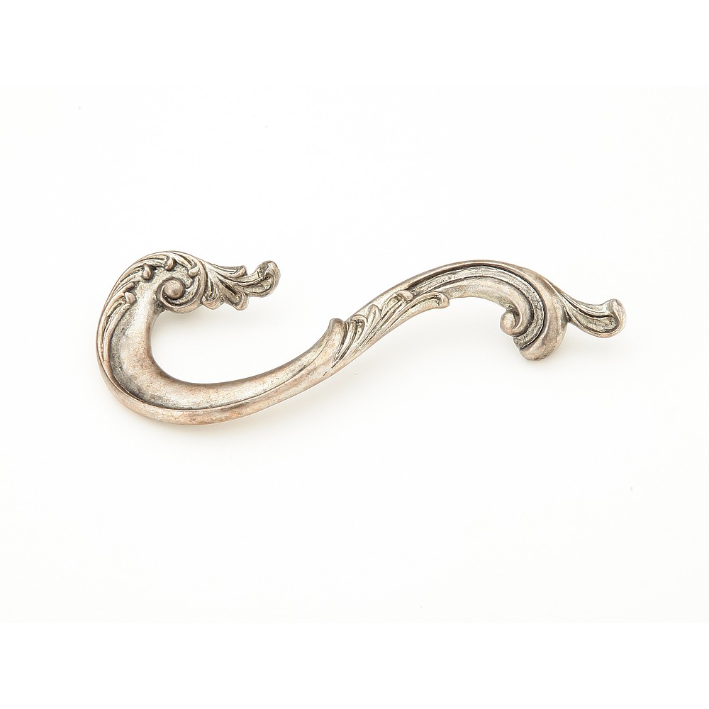 Schaub 935L-MSL 3-1/2" Symphony Elegance French Court Cabinet Pull - Monticello Silver